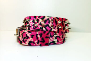 Cinturón leopardo rosa  pincho