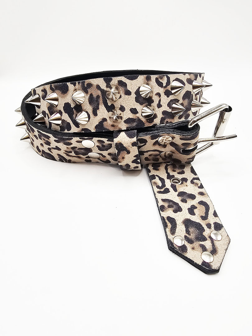 Cinturón leopardo pincho